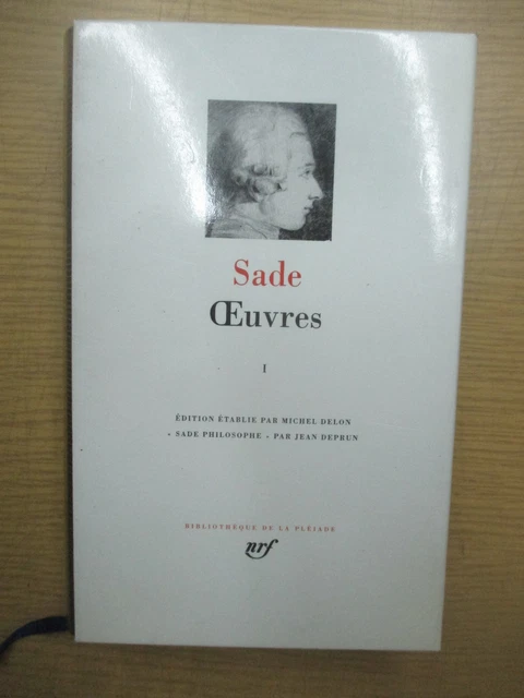 LA PLEIADE : Sade - Oeuvres 2 / 1995 EUR 49,40 - PicClick FR