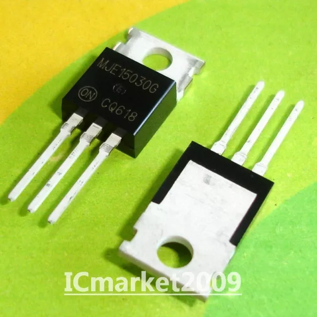 10 Pcs Mje15030G To-220 Mje15030 Power Transistors Complementary Silicon