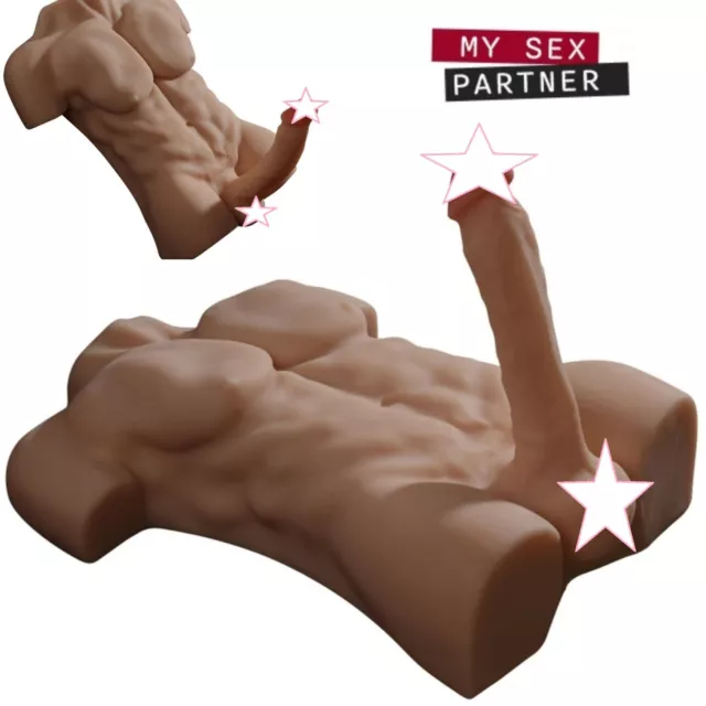 Masturbateur Homme Réaliste Buste Fessier Pénis Anus Artificiel Sextoys 7Kg FR