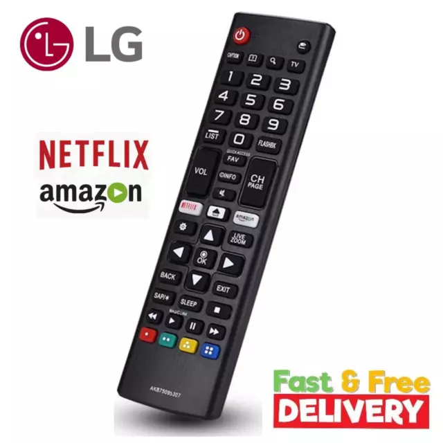 Akb75095308 Lg Tv Replacement Remote Control For Smart Tv Led 3D Netflix Button