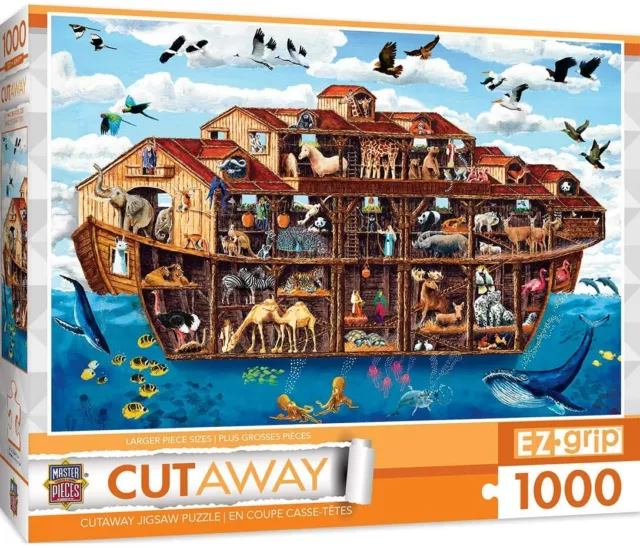 Noah's Arc by Art Poulin EZGrip 1000pc Puzzle by Masterpieces Puzzles #71963