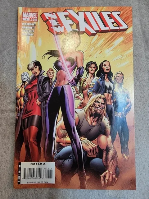 New Exiles (2008) #8 | VF Chris Claremont BAG AND BOARD Comic Book