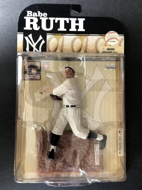 McFarlane Babe Ruth COOPERSTOWN COLLECTION MLB NY Yankees White Home Figure MIB