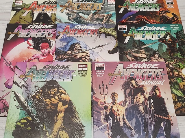 Savage Avengers Comic Lot 8X Conan Punisher Annual Variant Marvel Comics 2019-20