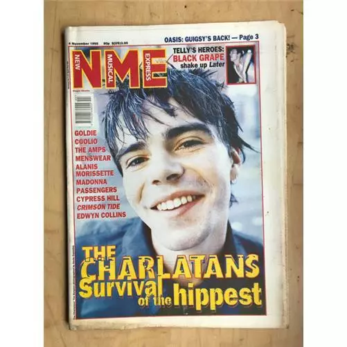 Charlatans Nme Magazine Nov 4 1995 - Tim Burgess Cover With More Inside Uk