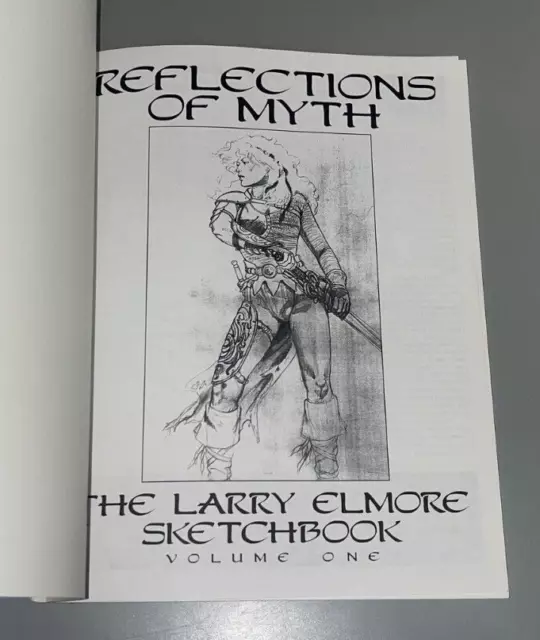 Reflections Of Myth Larry Elmore Sketch Book Vol 1 1993 Dragonlance TSR D&D 3