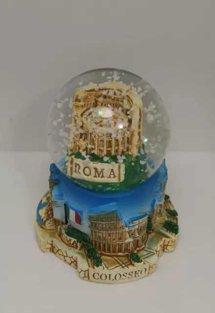 Corriere Exp. - PALLA SFERA DI NEVE BOLLA VETRO ROMA COLOSSEO SOUVENIR ROME