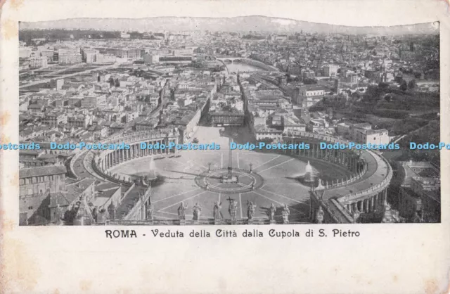 R705394 Roma. Veduta Della Citta Dalla Cupola di S. Pietro