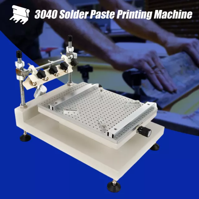 Manual Stencil Printer Machine High Accuracy 400x300mm 3040 Solder Paste Printer