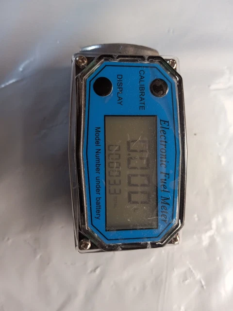 Electronic Turbine Flow Meter 1" 200L/MIN Diesel Fuel Flow Oval Gear Gauge