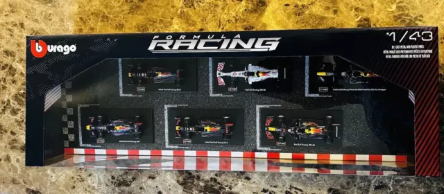 RARE Oracle Red Bull Racing Formula 1 F1  1:43 Scale Die Cast Metal 6 PACK