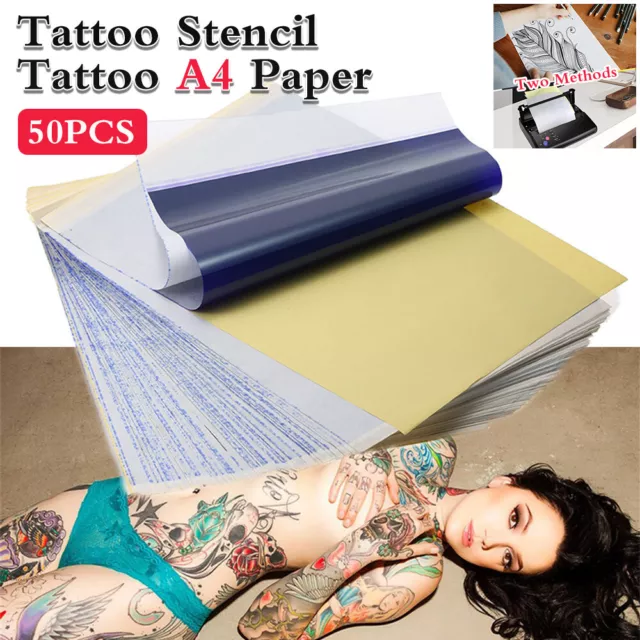 10-50X Tattoo Transfer Paper Stencil Carbon Thermal Tracing Paper for  Tattooing