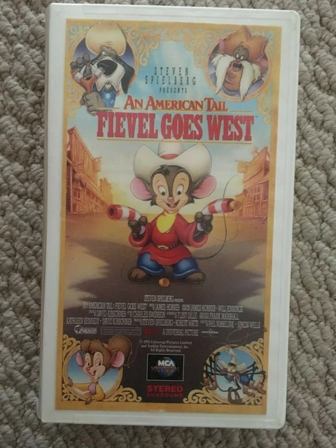 AN AMERICAN TAIL: Fievel Goes West VHS 1991- Spielberg, DeLuise ...