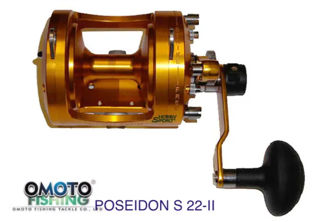 Omoto Poseidon Ii Serie Model S-22 Mulinello Traina Doppia Velocita Classe 20 Lb