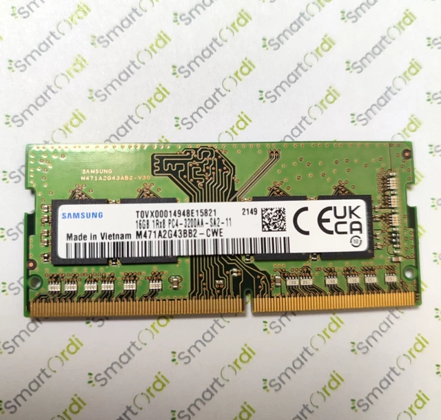 2 Barrettes RAM SO-DIMM 16Go DDR4 2133MHz - Total 32Go, Occasion état Correct