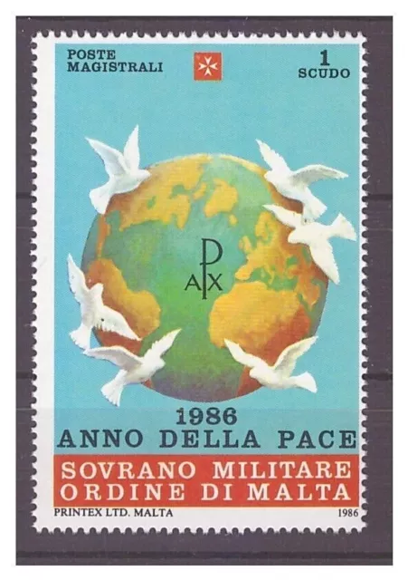 Smom 1986 -  Anno Della Pace  Nuovo  ** Mnh