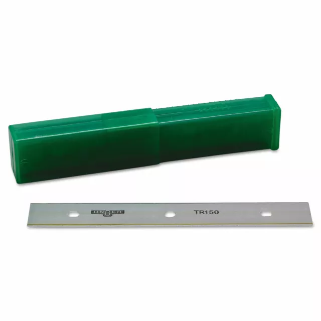 Unger ErgoTec Glass Scraper Replacement Blades 6" Double-Edge 25/Pack TR15