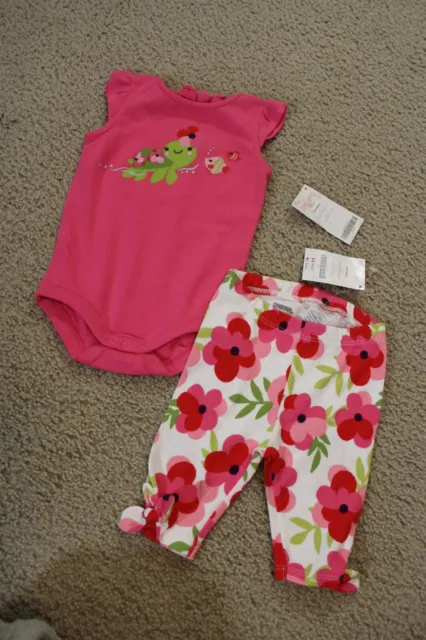 NWT gymboree 2pc.baby girl tropical petals outfit 3-6 months(RARE)