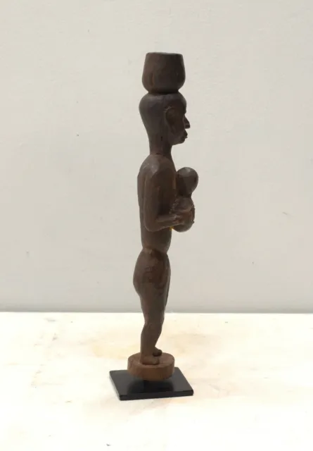 African Statue Lobi Wood Male Statue 13" 3