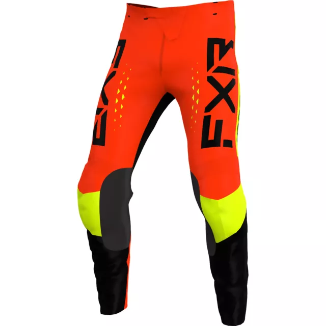 FXR Clutch Pro 22 Mens MX Offroad Pants Black/Nuke Red/Hi-Vis