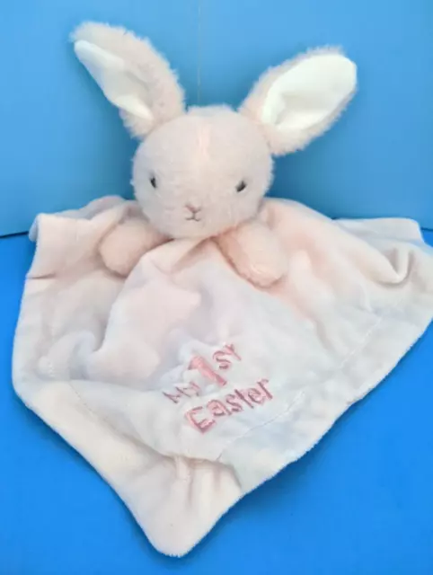 Manta de seguridad para bebé My First Easter Pink Bunny sonajero amoroso nuevo sin etiquetas