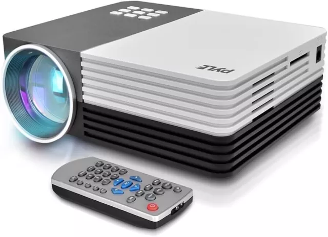 PYLE PRJG65 Compact HD Digital Multimedia Home Projector USB PC MAC