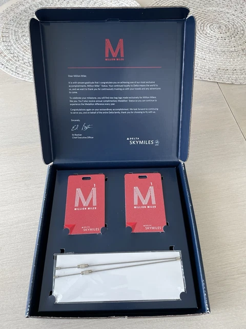デルタ航空　ミリオンマイラータグ　Million Miler Tag Delta Airlines Sky Miles Million Miler Luggage Tag | eBay