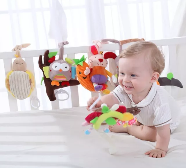 Hanging Toy Teether Pushchair Baby Gift Pram Stroller New Car Seat Cot Bed
