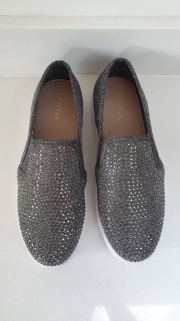 NEW CARVELA KURT GEIGER SHOES Jamm Silver Embellished Slip On Pumps UK Size 6 30.00 PicClick UK