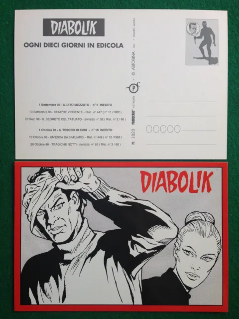 Cartolina Card DIABOLIK - IL DITO MOZZATO , Promocard n 62/1020 (1998)