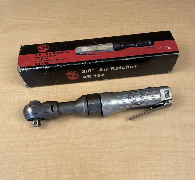 Vintage 80s Matco Tools Pneumatic Air Ratchet 3/8" Drive Made in Japan AR154