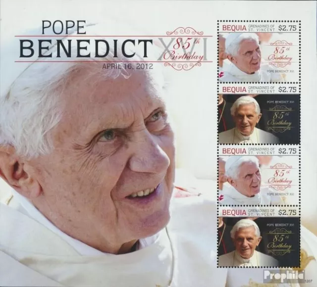 St. Vincent - Bequia 803-804 Minifoglio (completa edizione) MNH 2012 85. Complea