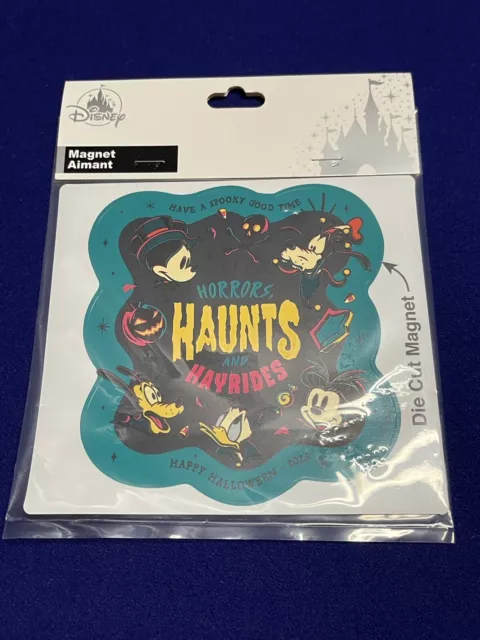 Disney Parks Halloween Horrors Haunts And Hayride Mickey Die Cut Magnet New