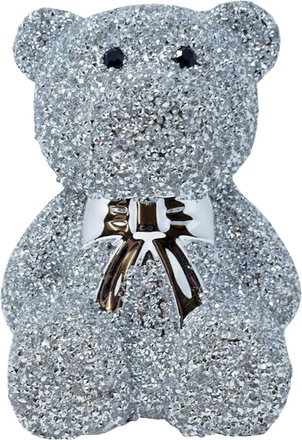 Crystal Shiny Teddy Bear Sparkle Ornament Bling Crushed Diamond Home Decoration