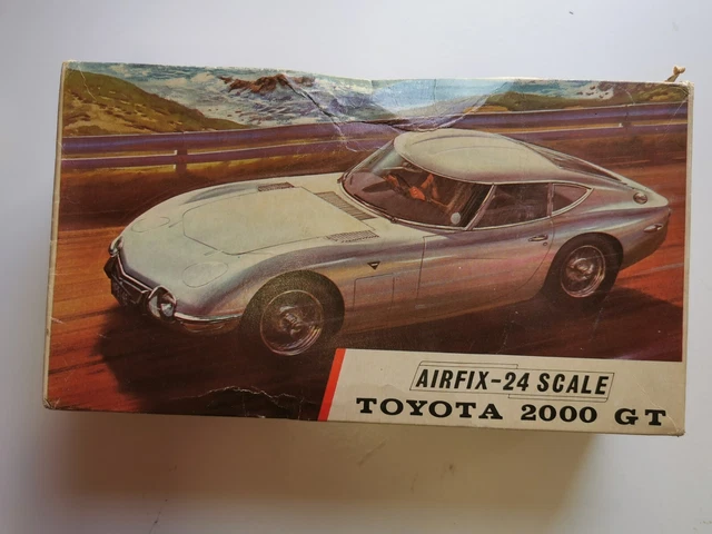 AIRFIX 1/24 #641 Toyota 2000GT Vintage 1970 Part Built Complete Model ...