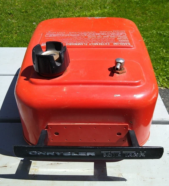 VINTAGE EVINRUDE OUTBOARD Motor 6 Gallon Fuel Tank Gas Can Boat PICKUP