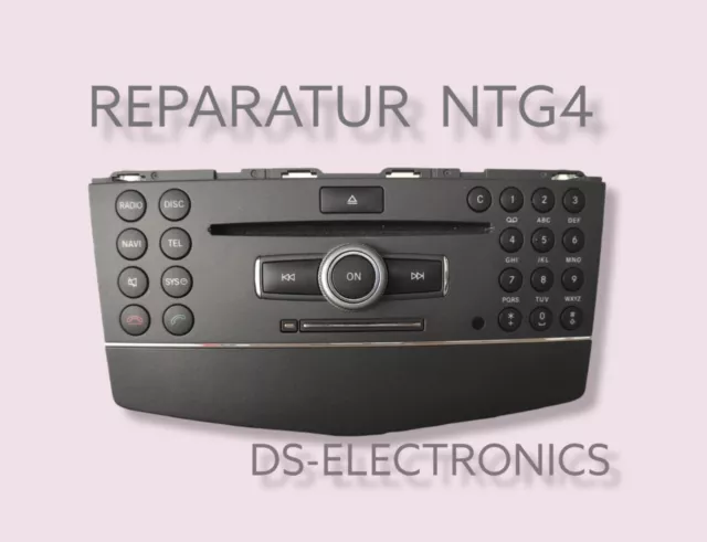 Reparatur Mercedes Comand NTG4 W204 212 GLK X204 207 Navi Radio 12 Mon. GARANTIE