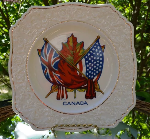 Rare Vintage Royal Winton Grimwades England "Canada Plate"