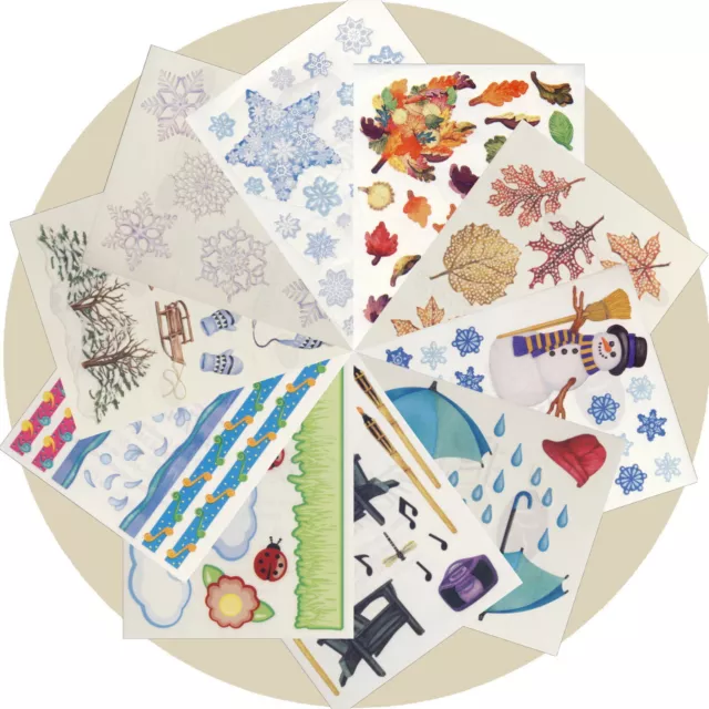 Creative Memories Block Sticker Seasons Weather CHOICE