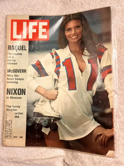 Vintage LIFE magazine June 1972 RAQUEL WELCH Cover Historical Collector Derby