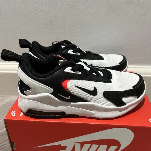 Nike Air Max Bolt Child Kids Boys Girls Junior Black White Trainers UK Size 12