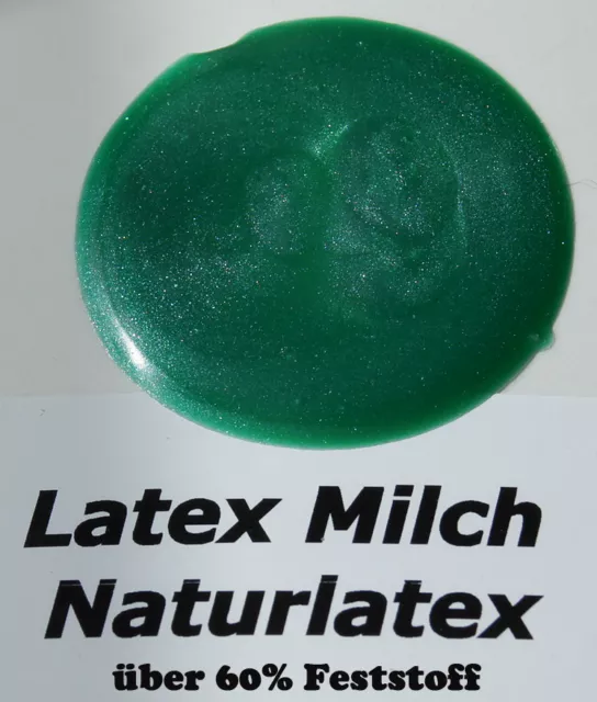 Natur Latex METALLIC GRÜN Ammoniakfrei Metallic Latexmilch flüssig Kautschuk