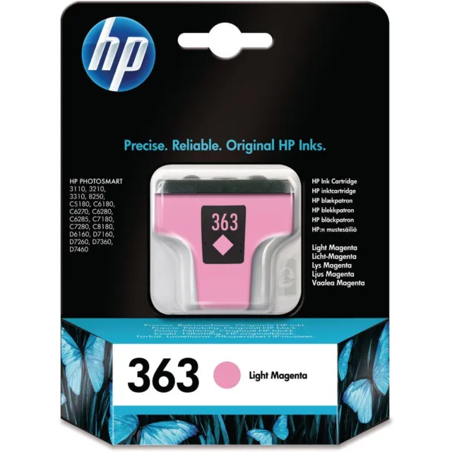 Original HP 363 light magenta PHOTOSMART 3110 3210 3310 8250 C5180 MHD 2011-2015