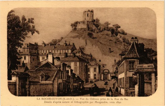 CPA AK La ROCHE-GUYON - View of the Chateau taken from Rue du Bac (350151)