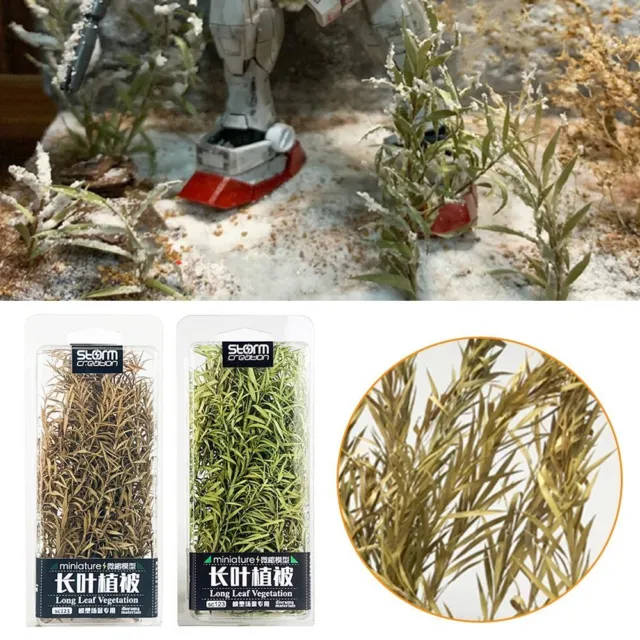 Long Leaf Grass Cluster Miniature Reed Micro Landscape Sand Table Vegetation