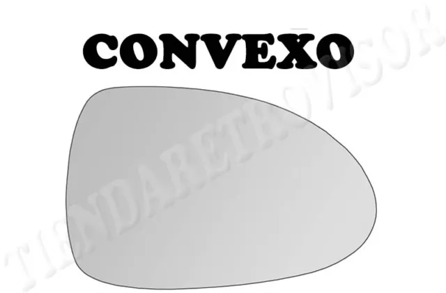 CRISTAL RETROVISOR PARA MAZDA MX5 2004-2006 CONVEXO Derecho(Copiloto)