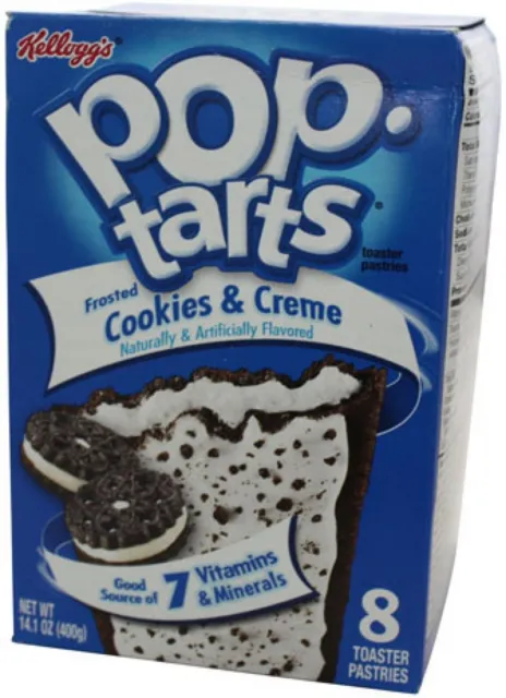 Kelloggs Poptarts Frosted Cookies & Creme