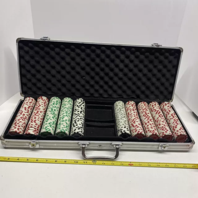World Tavern Champion Edition Poker chip set 500 pieces Case Game