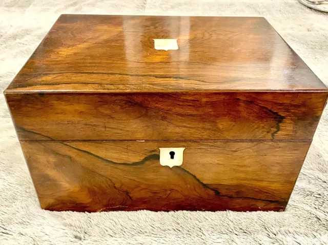 19th Century Rosewood Toiletry Box