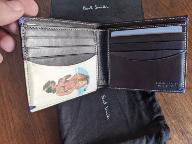 PAUL SMITH Naked Lady Wallet Holding Beer *NEW* rare find Vintage